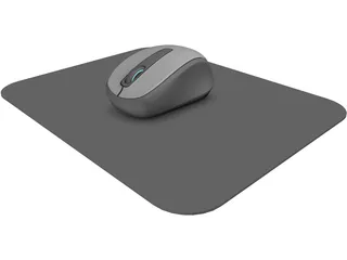 Wireless Mouse 3500 3D Model preview