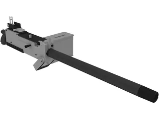 Browning M1919 3D Model preview