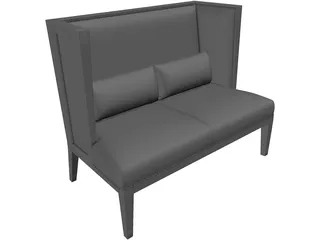 Jovello Loveseat 3D Model preview