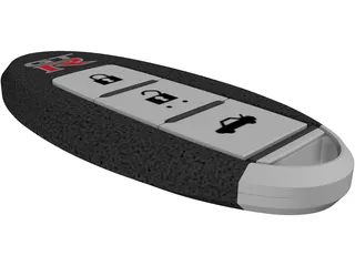Nissan GT-R Car Key 3D Model preview
