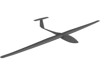 DG300 Glider 3D Model preview