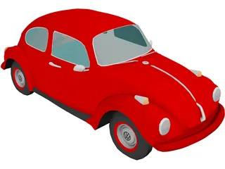 Volkswagen Super Beetle 3D Model preview