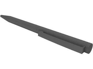 Slim Line Pen 3D Model preview