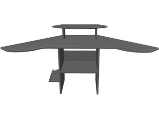 PC Table 3D Model preview
