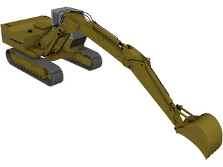 Liebherr Hydraulic Bagger 3D Model preview