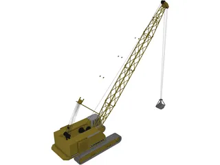Liebherr Seilbagger 3D Model preview