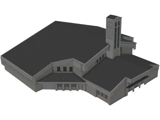 Church St.Pauls Lutheran 3D Model preview