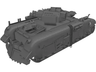 Mobile Roadblock 3D Model preview