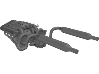 Engine 3D Model preview