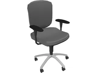 Chair Tria Secretary 3D Model preview