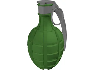 Grenade Pineapple 3D Model preview