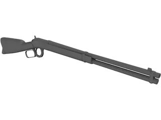 Winchester Rifle 3D Model preview