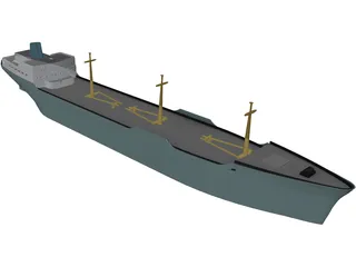 Cargo Ship 3D Model preview