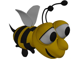 Bee Cartoon 3D Model preview