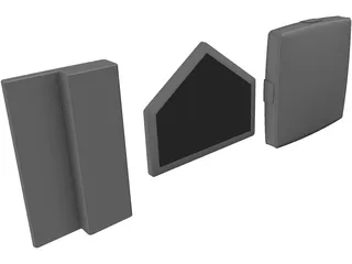 Baseball Bases 3D Model preview