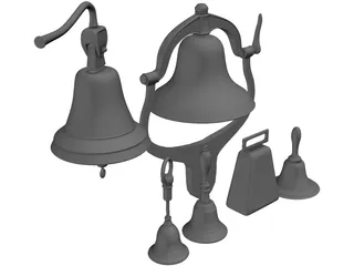 Bell Set 3D Model preview