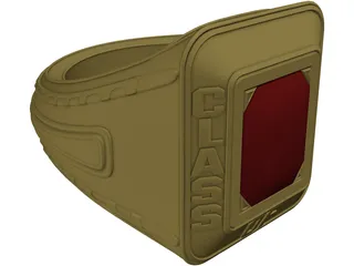 Class Ring 3D Model preview