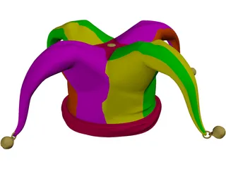 Jester Cap 3D Model preview