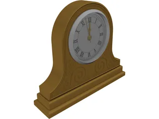 Mantle Clock 3D Model preview