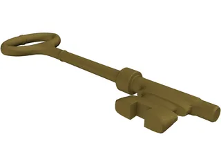 Skeleton Key 3D Model preview
