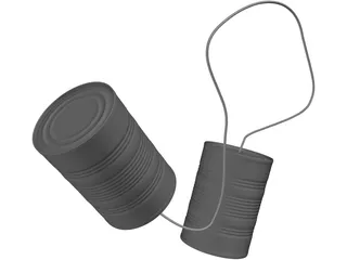 Tin Cans 3D Model preview