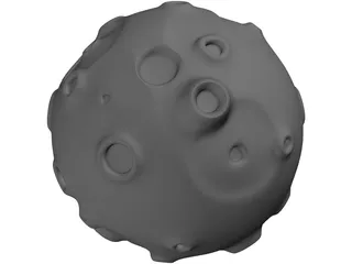 Toon Asteroid 3D Model preview