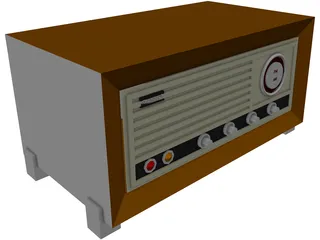 Old Radio 3D Model preview