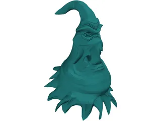 Ghost Head 3D Model preview