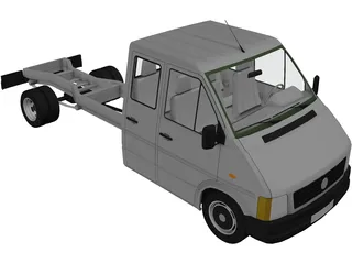 Volkswagen LT Double Cabin 3D Model preview