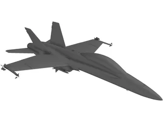 F/A-18C Super Hornet 3D Model preview
