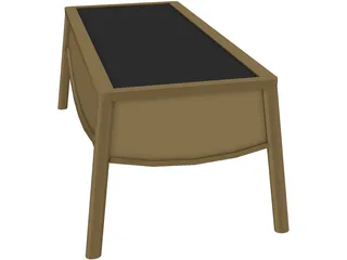 Garden Table 3D Model preview