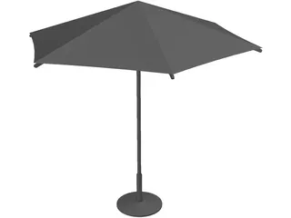 Umbrella Garden 3D Model preview