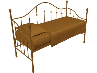Bed Iron 3D Model preview