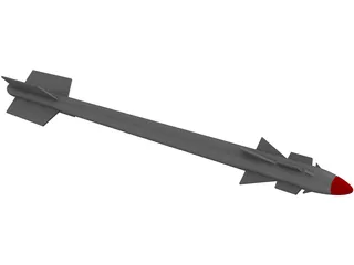 Missile AA11 Archer 3D Model preview