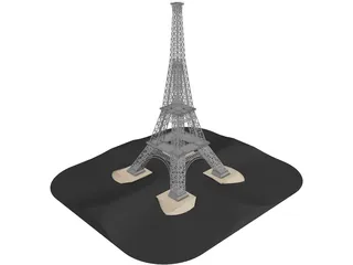Eiffel Tower 3D Model preview