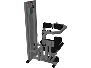 Fitness Bench 3D Model preview
