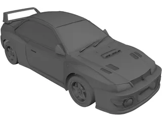 Subaru Impreza WRX (2000) 3D Model preview