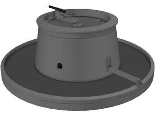 Martello Tower 3D Model preview
