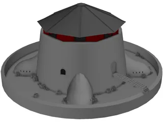 Murney Tower 3D Model preview