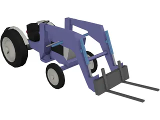 Tractor Farm 3D Model preview
