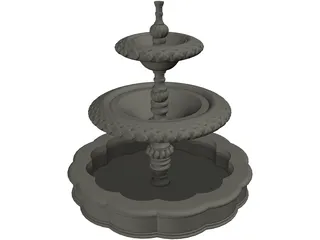 Fountain 3D Model preview