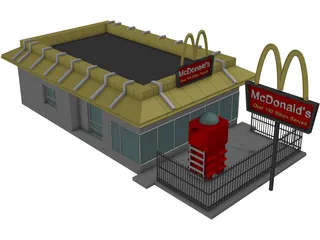 McDonalds 3D Model preview