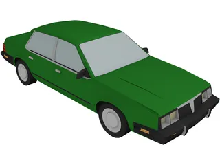 Pontiac 6000 (1984) 3D Model preview