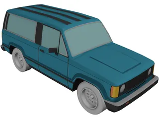 Isuzu Trooper (1986) 3D Model preview