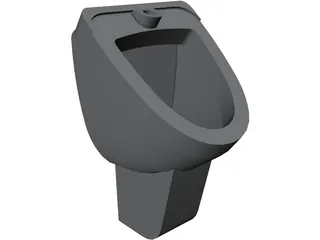 Suspended Urinal 3D Model preview
