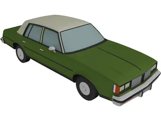 Oldsmobile Cutlass Sedan (1985) 3D Model preview