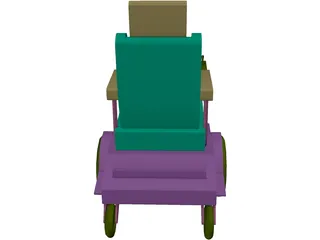 Pronto Wheelchair 3D Model preview