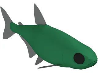 Neon Tetra 3D Model preview
