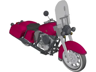 Harley-Davidson Glide 3D Model preview