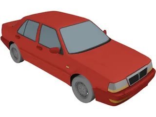 Lancia Thema 8.32 (1987) 3D Model preview